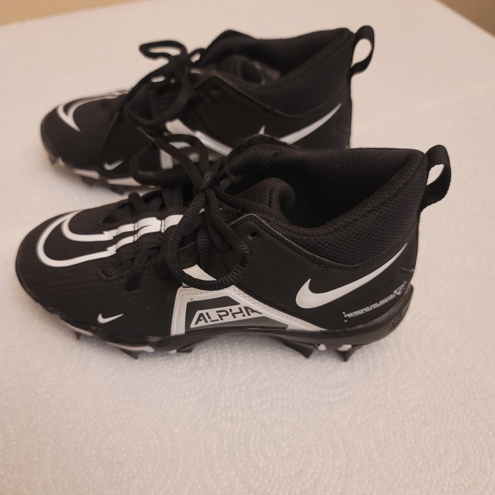 Nike Kids Black White Alpha Cleats Sneakers